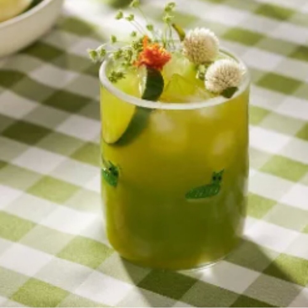 Caterpiller Icon Juice Glass Anthropologie bubble